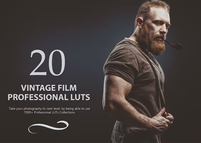 20 Vintage Film LUTs Pack