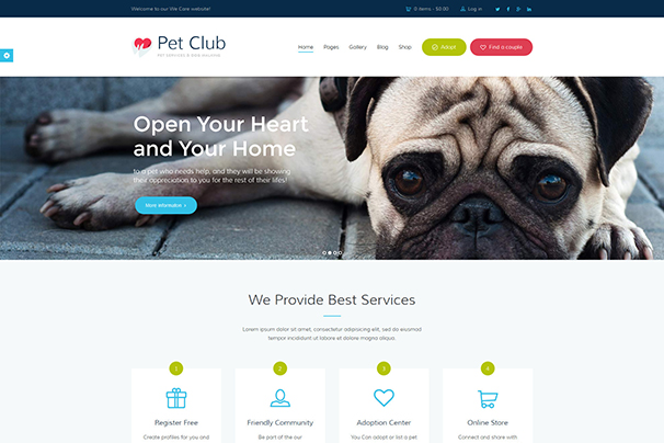 Pet Club - Services, Adoption, Dating & Community