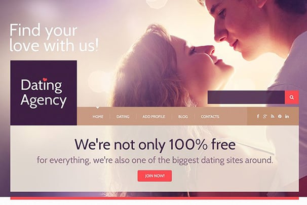 Dating Responsive WordPress Theme