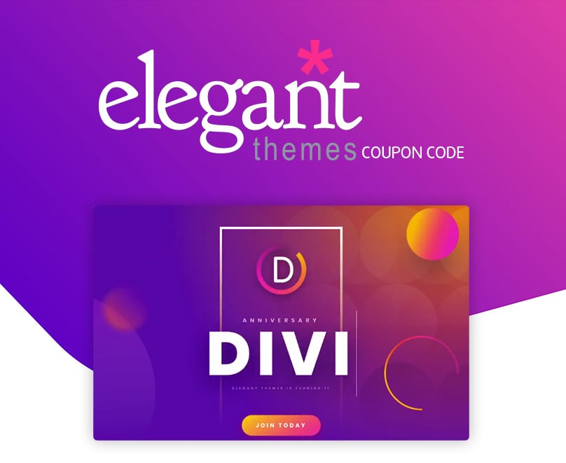 Elegant Themes Coupon Code