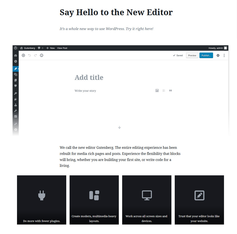 Gutenberg Editor