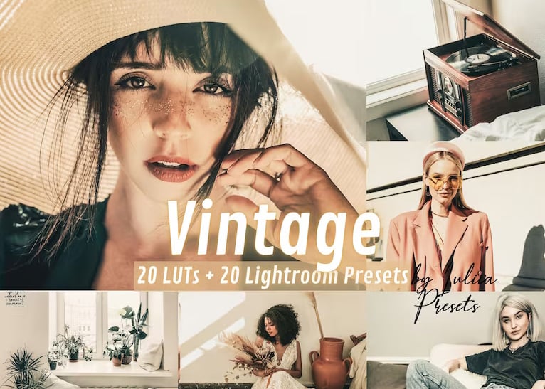 VINTAGE Color Grading Video Editing LUTs 