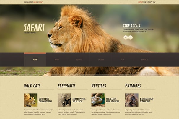 Wild Life Responsive WordPress Theme