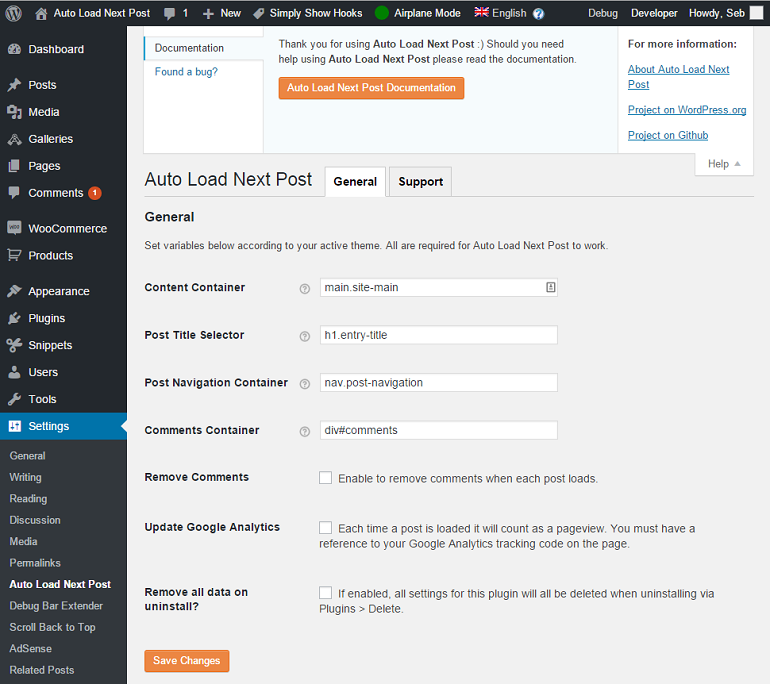 Auto Load Wp Plugin, How to add infinite scroll to wp