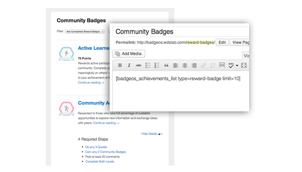 BadgeOS WordPress Plugin