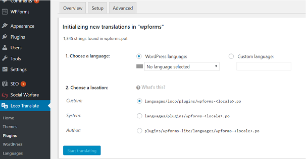 loco translate, translate plugins