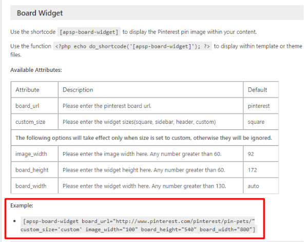 embed pinterest board in wordpress with shortcode
