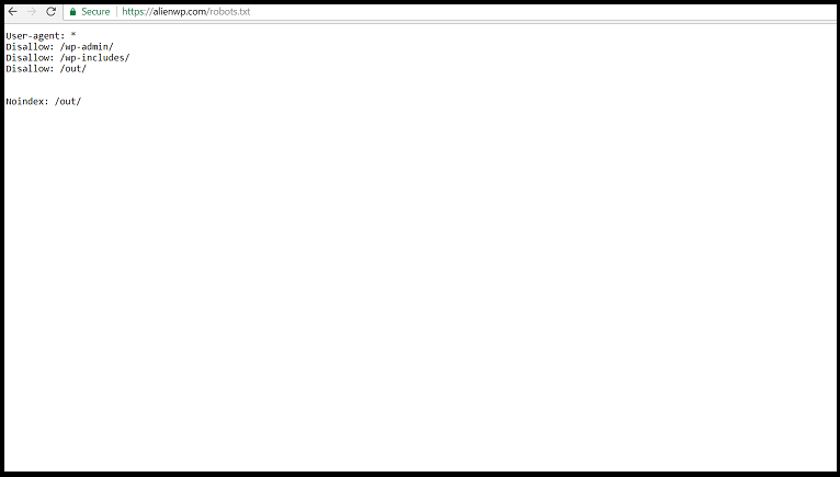 Robots.txt file