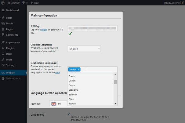 Weglot - Main Configuration